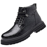 Men's Casual Fashion British Style High-Top Boots